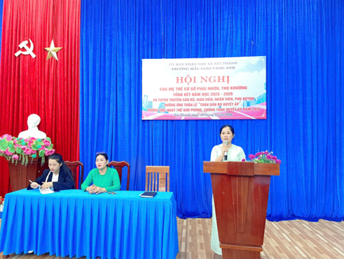 TỔ CHỨC HỘI NGHỊ CHA MẸ TRẺ - TỔNG KẾT NĂM HỌC 2025 – 2026